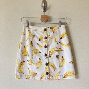 Urban Outfitters Banana Skirt